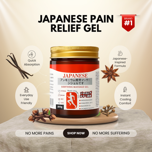 Japanese Pain Relief Massage Gel for Inner Muscle Pain Relief