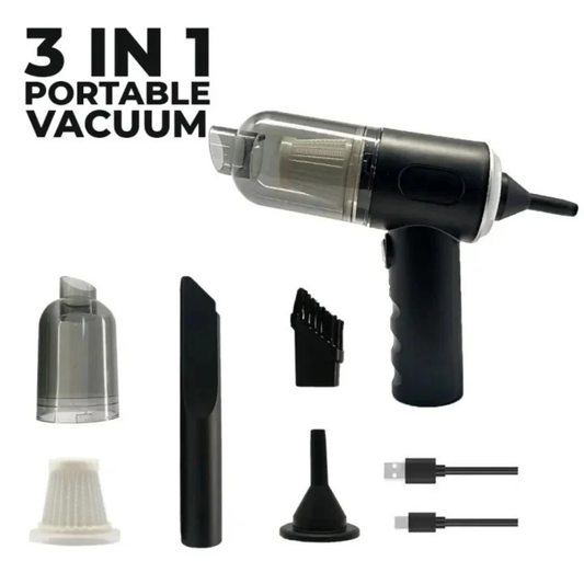 3-in-1 Portable Vacuum Cleaner – Powerful Suction Cleaner