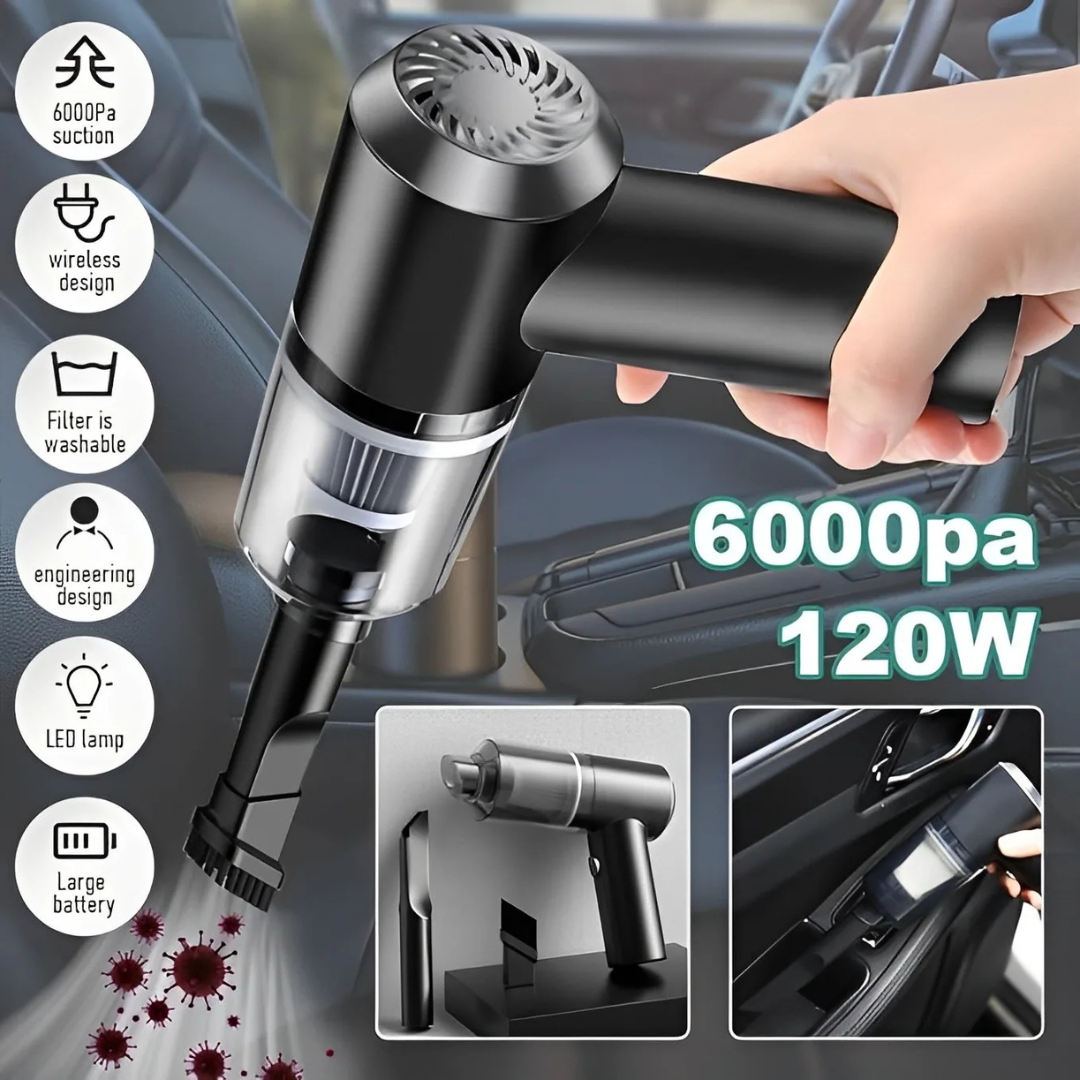 3-in-1 Portable Vacuum Cleaner – Powerful Suction Cleaner